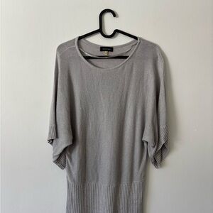 Spense silver metallic knit top